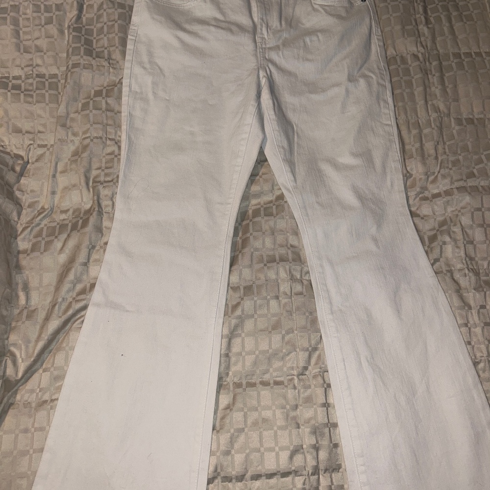 Style & Co White Flare Jeans Sz 12